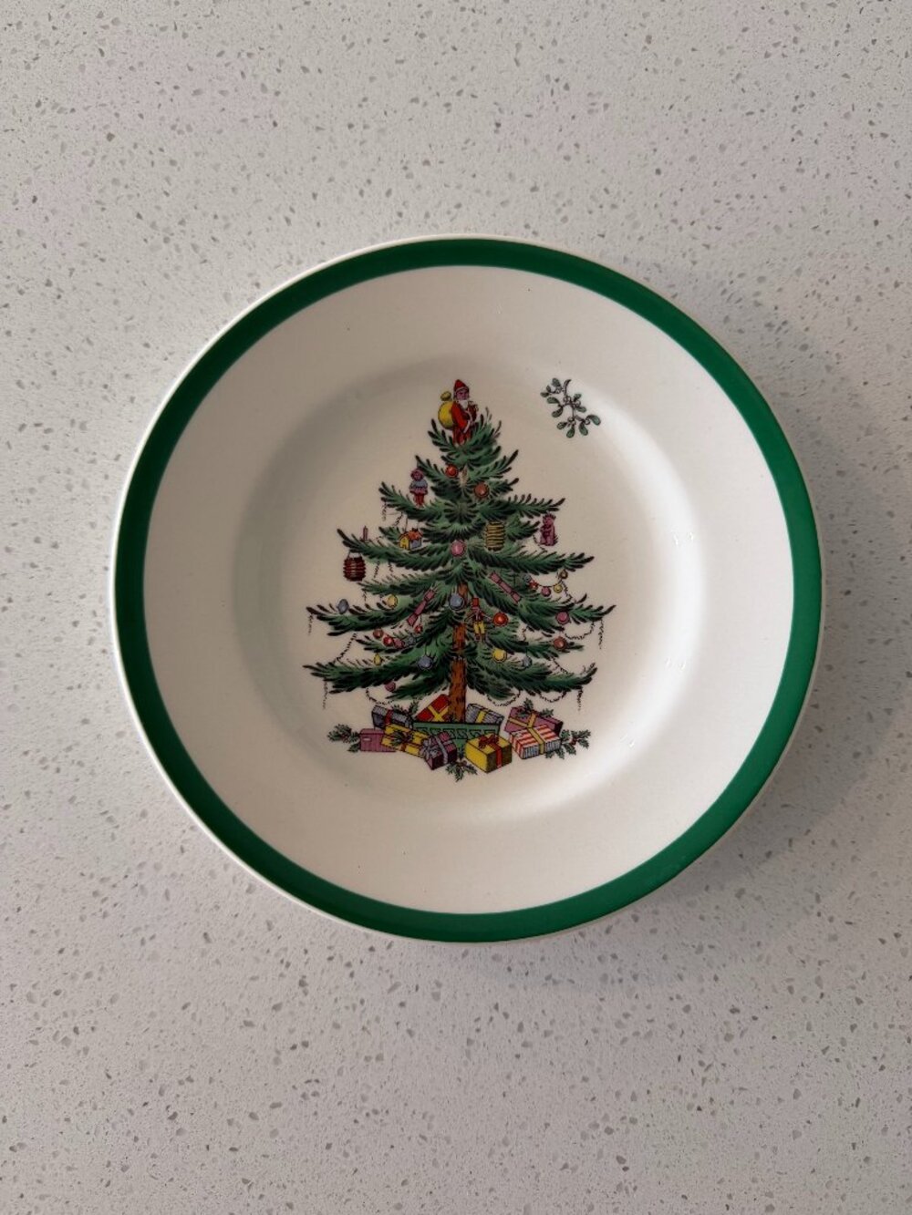 Spode Christmas Tree Bread & Butter Plate Set of 4